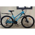 26" Велосипед  Rook MS261DW, голубой/белый